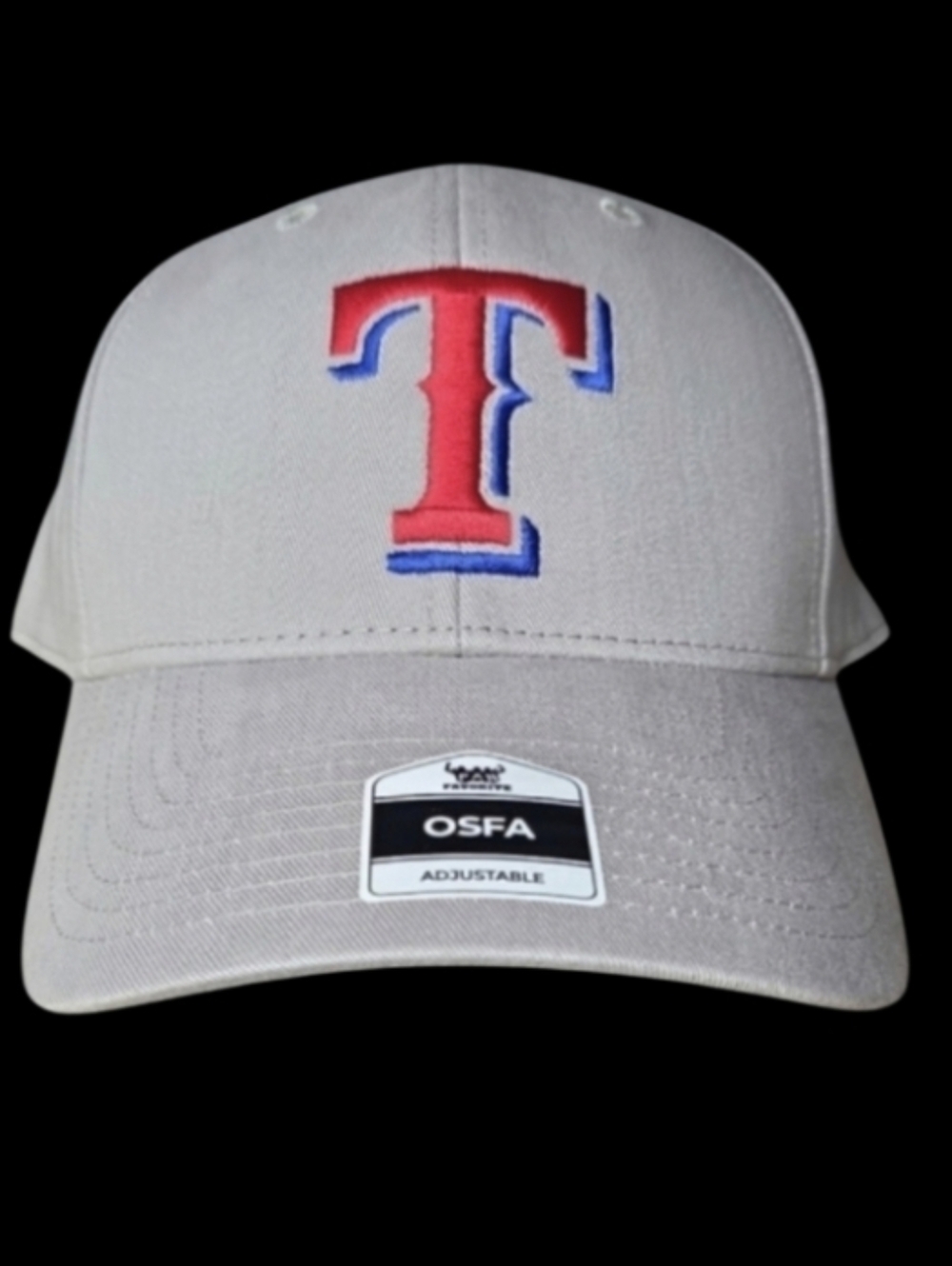 NWT Texas Rangers Major League Baseball Gray Adjustable Cap